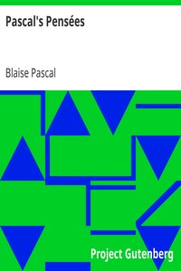 Pascal's Pensées book cover