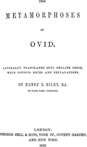 The Metamorphoses of Ovid, Books I-VII book cover