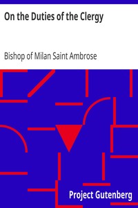 On the Duties of the Clergy book cover