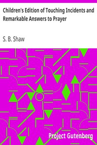 Children's Edition of Touching Incidents and Remarkable Answers to Prayer book cover