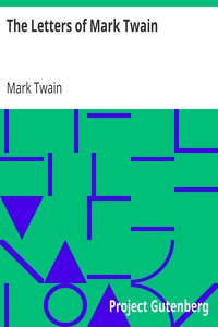 The Letters of Mark Twain book cover